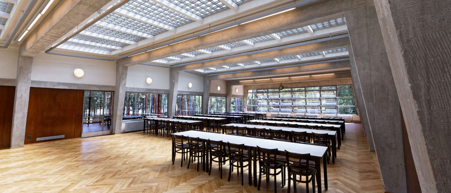 Handwerkskammer, Berlin, Essen, Internat, Waldfrieden, Denkmal, Bauhaus, Ausbildung, ÜLU, Tischler, Gerüstbau