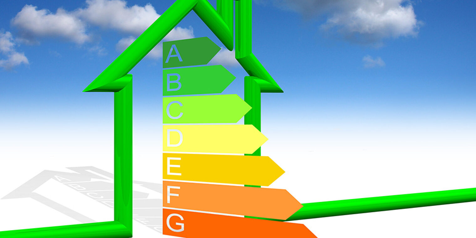 Gebäudeenergie Stufenmodell zum Energiesparen